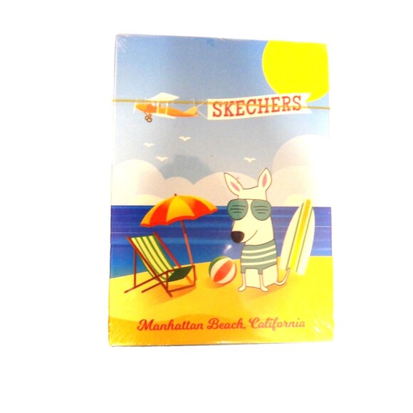Bicycle Rider Back Playing Cards Air Cushion 808 Skechers Manhattan Beach Sealed - Picture 7 of 8